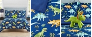 Mytex Watercolor Dinosaur 4-Pc Full Comforter Set with Decorative Pillow